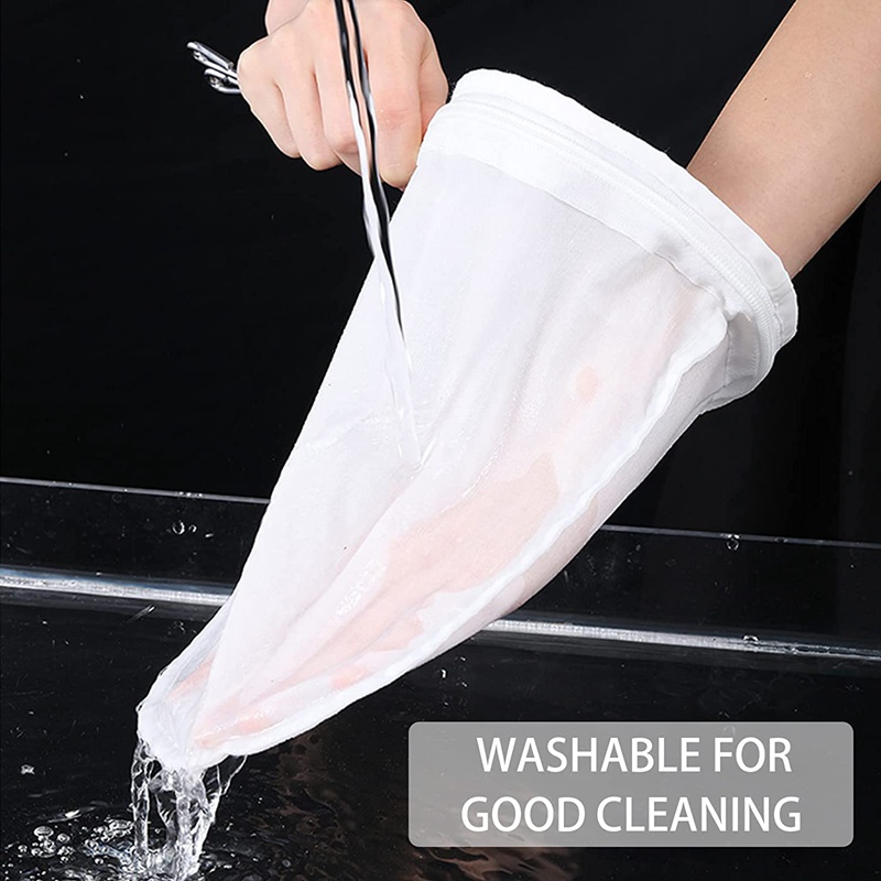 Túi Lưới Lọc Siêu Mịn Có Khóa Kéo Với Khung Gia Cố Và Tay Cầm Chắc Chắn