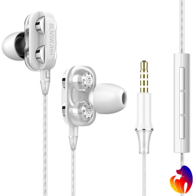 Tai nghe nhét tai thể thao có dây HiFi siêu Bass 3.5mm