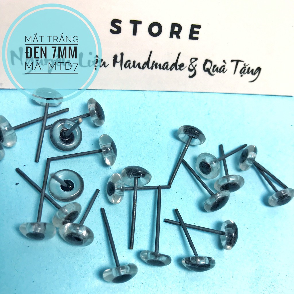 Mắt thú kiểu Tròng Đen viền màu - Hình thật Shop Chụp, mắt để làm đồ trang trí - Mắt Thủy tinh chân thép | BigBuy360 - bigbuy360.vn