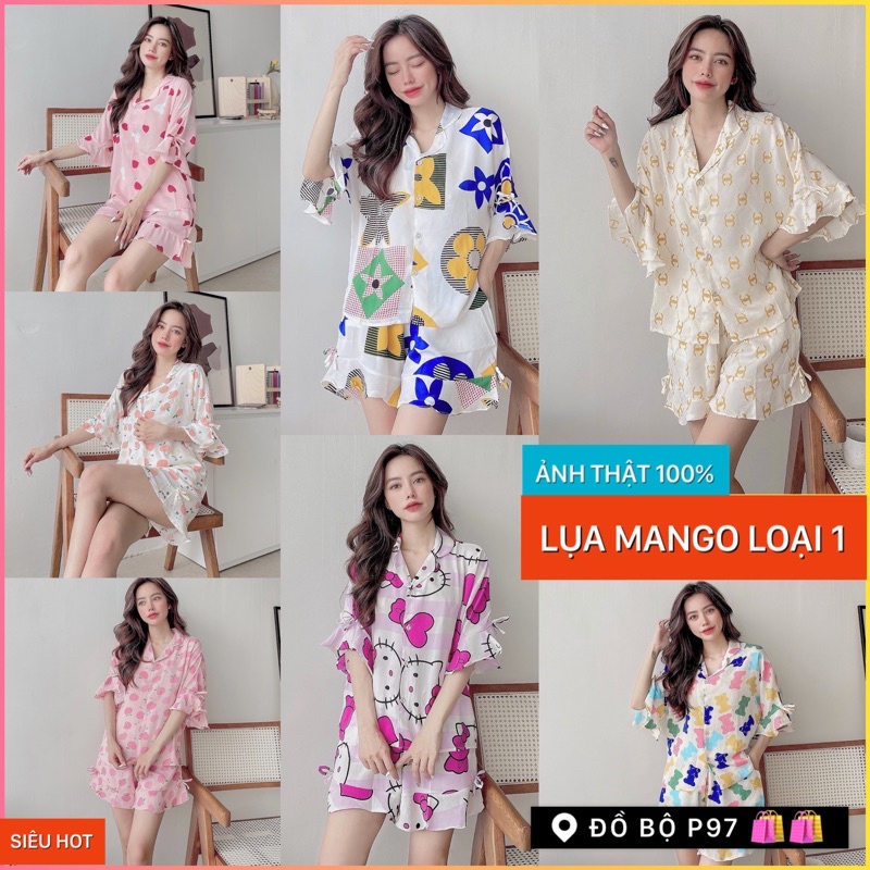 sét đồ bộ mặc ở nhà pijama nữ đùi dể thương xinh xắn