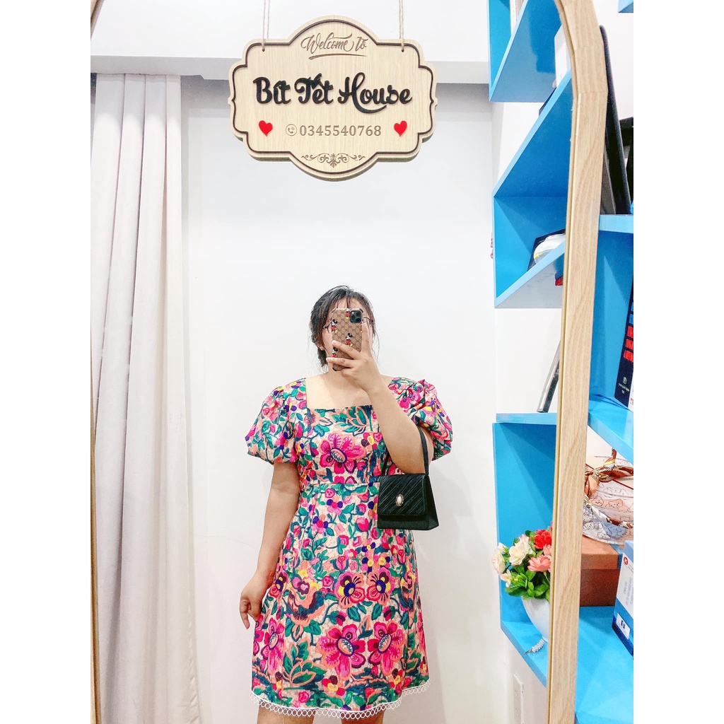 Đầm hoa chân ren bigsize 60-90kg