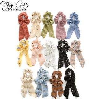 Cột tóc vải nơ scrunchies- Thùy My Accessories