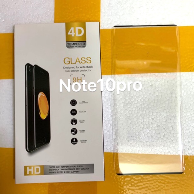 Kính Cường Lực 4D full Màn Galaxy Note 10