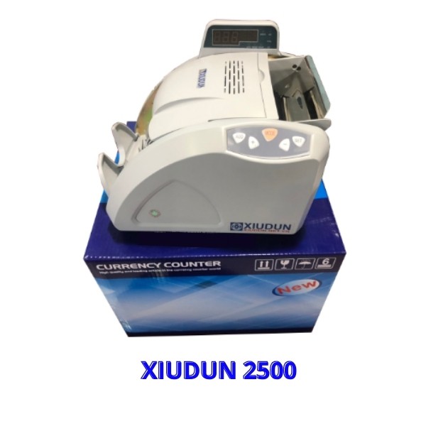Máy đếm tiền mini Xiudun 2500, phát hiện tiền khác loại, kiểm tra tiền giả chính xác cao 2023
