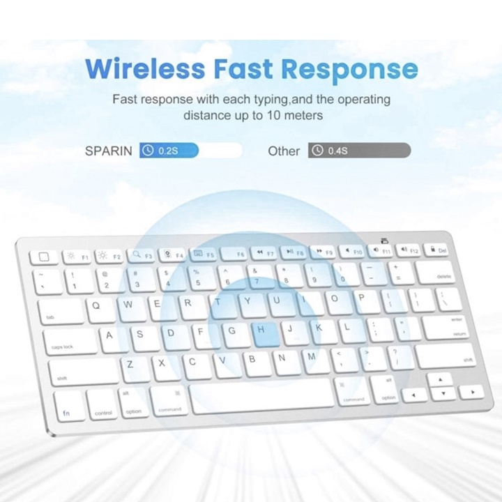 Bàn phím wireless bluetooth cho Máy Vi Tính, LapTop,Điện Thoại, Ipad BK3001