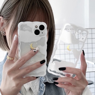 Ốp Điện Thoại Silicon Họa Tiết Mặt Trăng/ Trái Tim Cho iPhone 11 12 13 Pro max Mini XR X 6 6S 7 8 Plus XS max