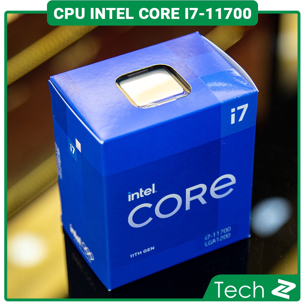 CPU Intel Core i7 11700 (2.5GHz turbo up to 4.9Ghz, 8 nhân 16 luồng, 16MB Cache, 65W) Socket Intel LGA 1200