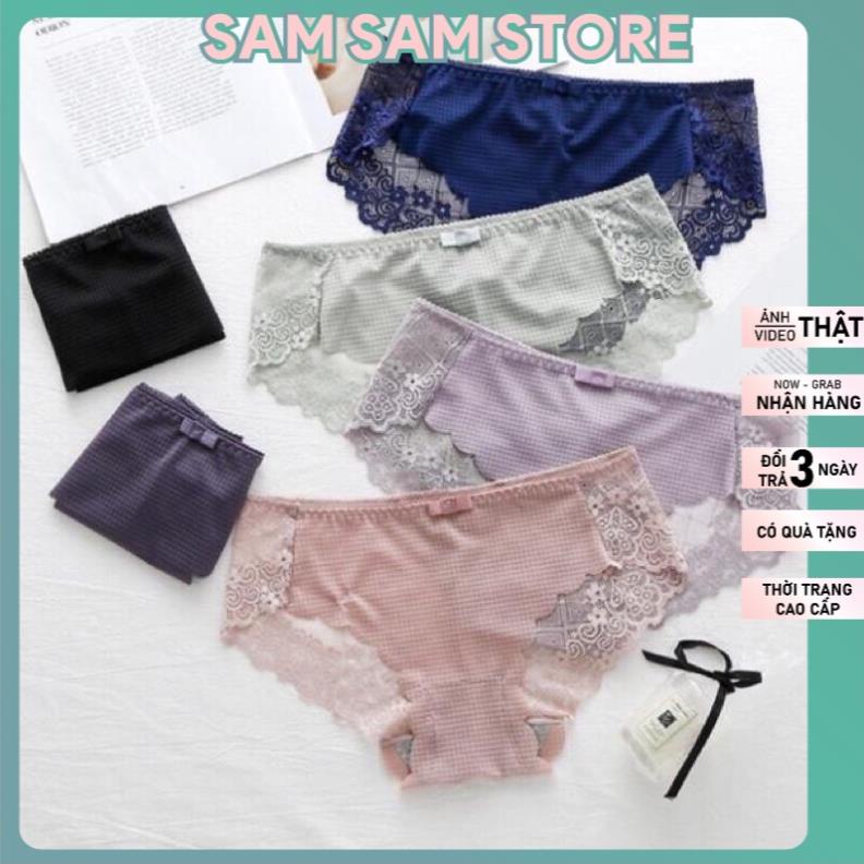 Quần Lót Nữ. Quần Lót Su Không Đường May Ép Mịn. Có Đủ Màu như hình và free size Từ 40kg-60kg.