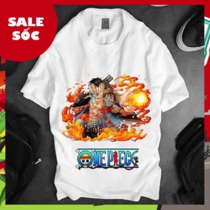 Áo thun mẫu mới cực đẹp LUFFY LỬA , có size bé cho trẻ em / áo thun Anime Manga Unisex Nam Nữ
