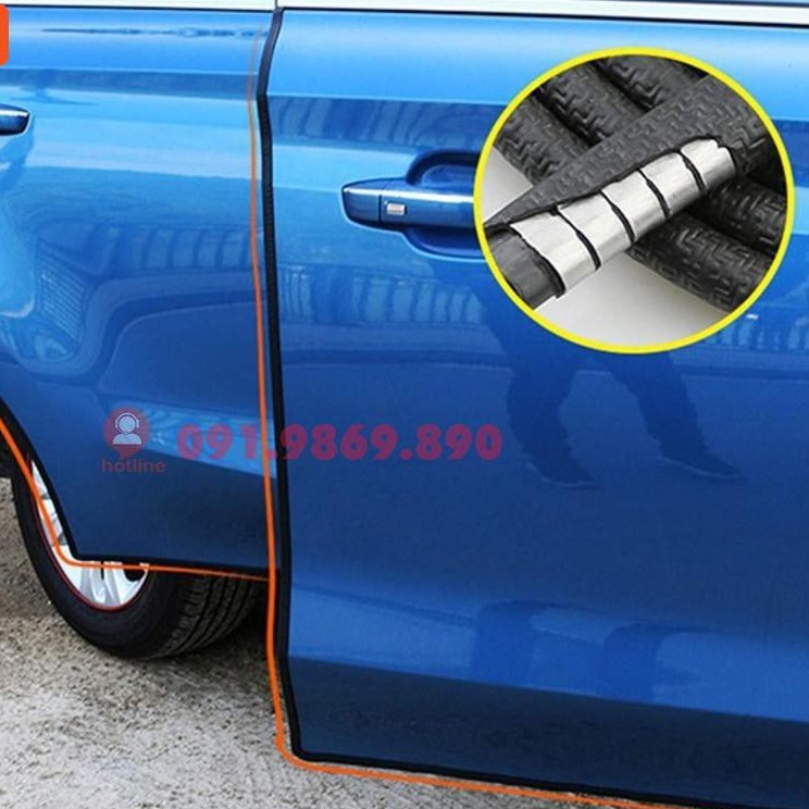 Freeship 30K 6m Cuộn Gioăng lõi thép chữ U nẹp viền cửa xe oto