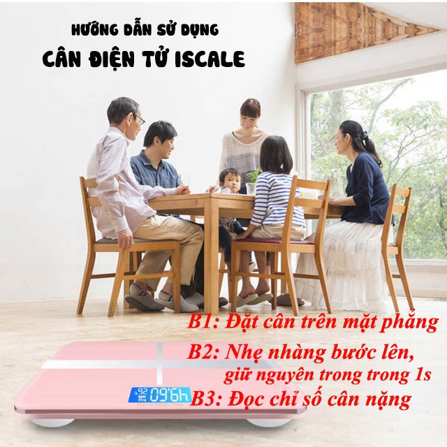 ☃[Mua 1 Tặng 2] Cân Điện Tử Sức Khỏe Gia Đình Iscale Chữ Thập Mẫu Mới YOGY C01 Pin + Thước Dây(Giao Màu Ngẫu Nhiên)