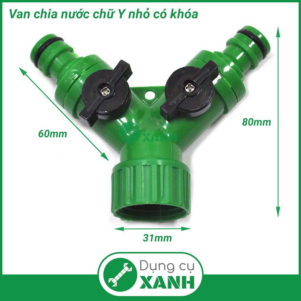 Van chia nước chữ Y có khóa loại nhỏ