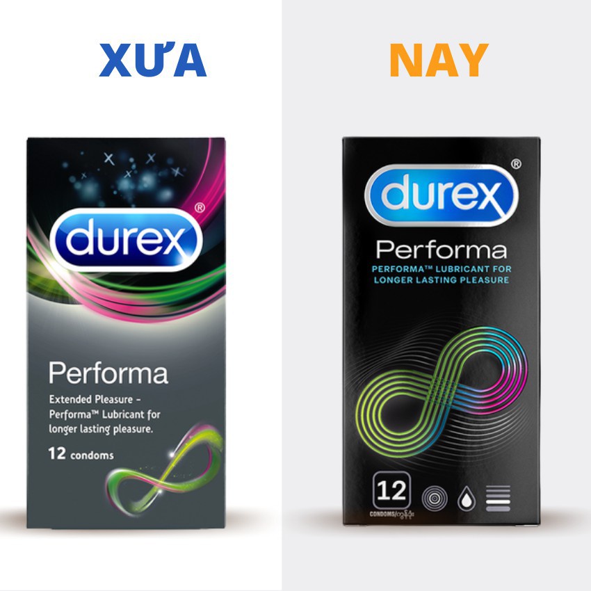 Bao cao su Durex Performa Yêu bền lâu 12 chiếc (Che tên SP)