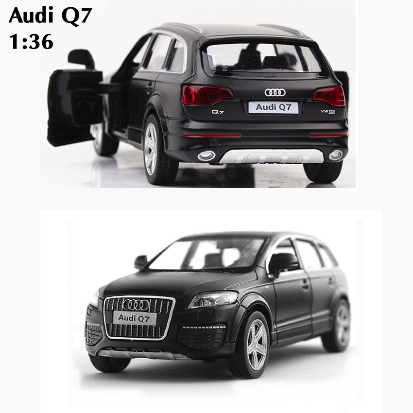 Mô hình xe ô tô RMZ Audi Q7 tỉ lệ 1:36 xe đồ chơi trẻ em bằng kim loại mở được cửa xe