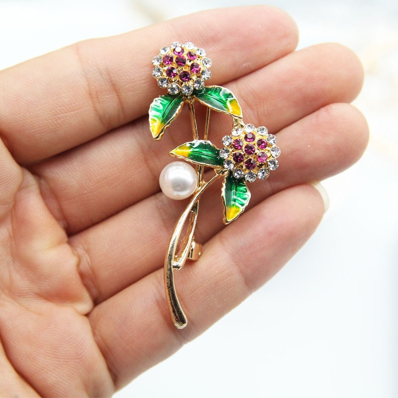 Trâm Cài Áo Hình Hoa Anh Đào Bằng Hợp Kim Nhiều Màu Sắc