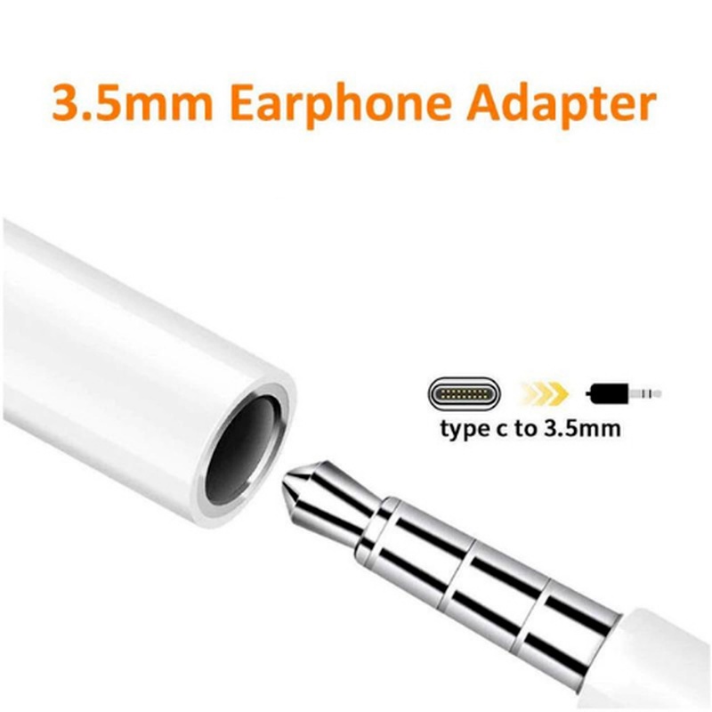 Cáp ChuyểN ĐổI Âm Thanh Tai Nghe USB-C Sang 3.5mm Cho Di ĐộNg