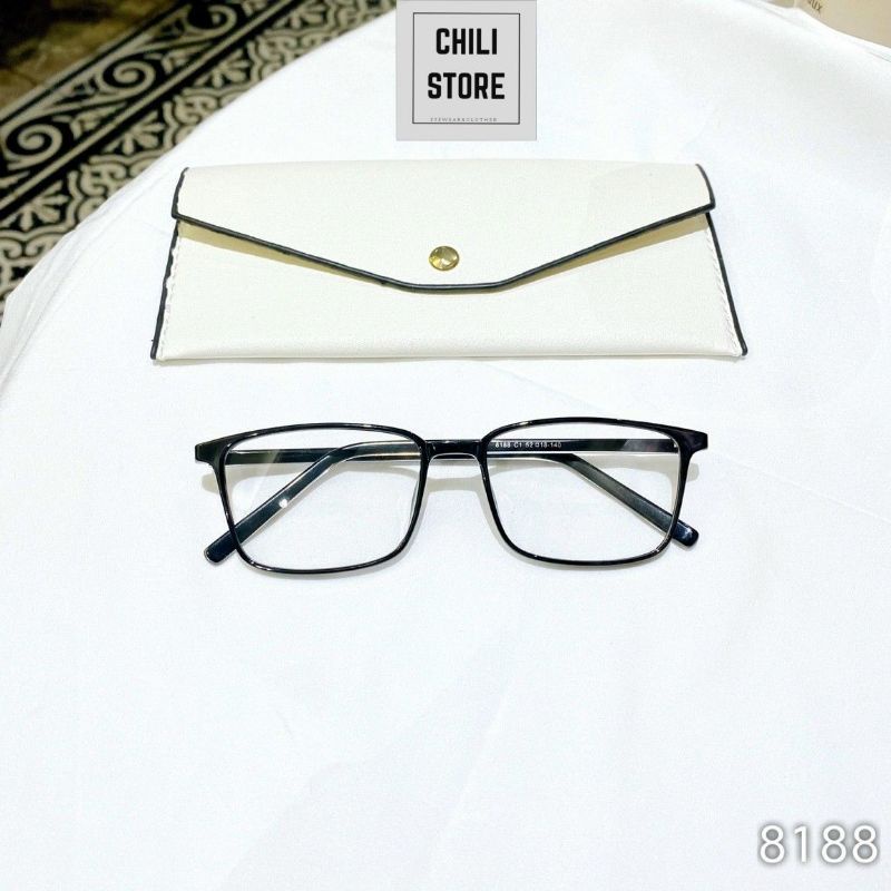Kính cận,Gọng cận nam nữ mắt vuông 8188 Chilistore