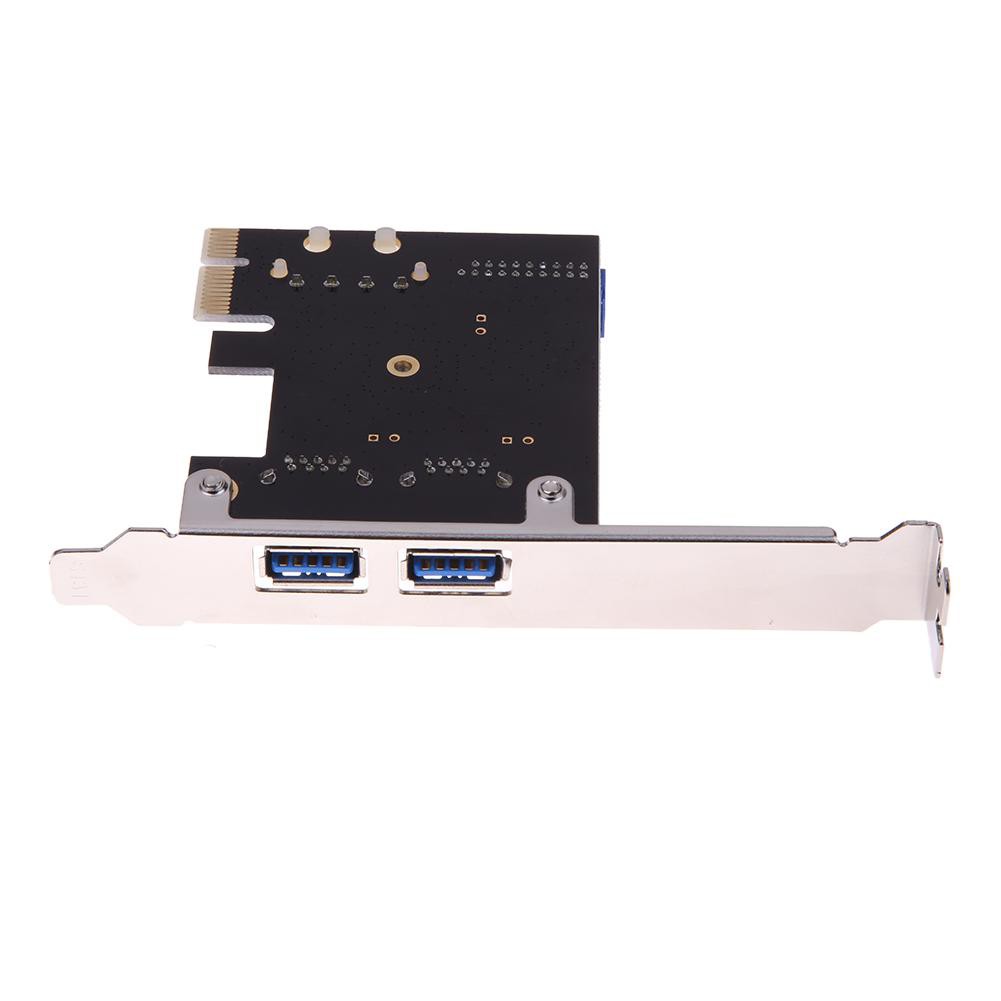 Card mở rộng 2 cổng USB 3.0 19 pin PCI-E 4pin trong kích thước 66*120*20mm