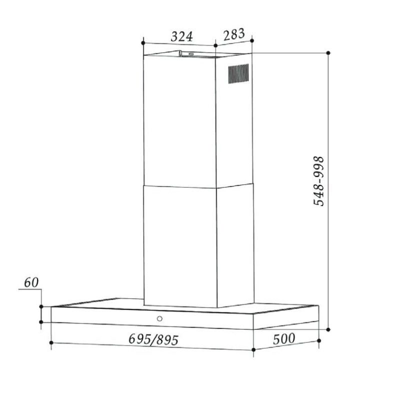 [FREESHIP HCM] Máy Hút Mùi EUROGOLD EUH03190 - Công Suất Hút 1200m3/h