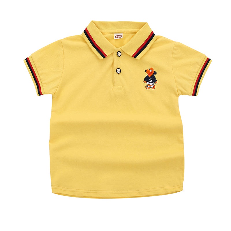 Áo thun polo SOFFNY tay ngắn phối nút cài thời trang dành cho bé