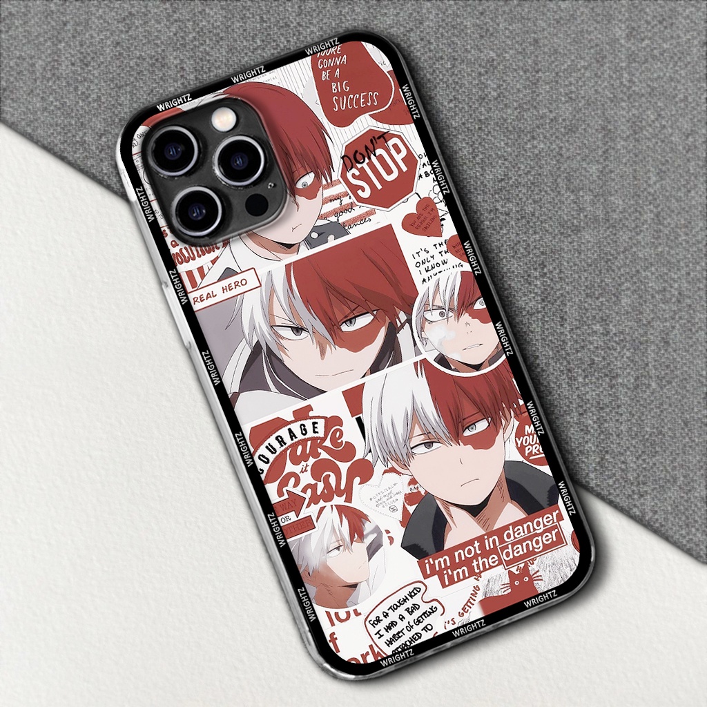 Ốp lưng iphone anime My Hero Academia Shoto Todoroki Học viện siêu anh hùng phụ kiện điện thoại thời trang
