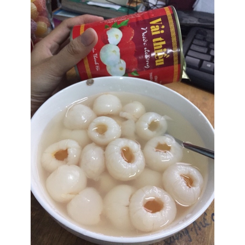 Vải thiều ngâm nước đường Thanh Hà -hàng loại 1 565gr
