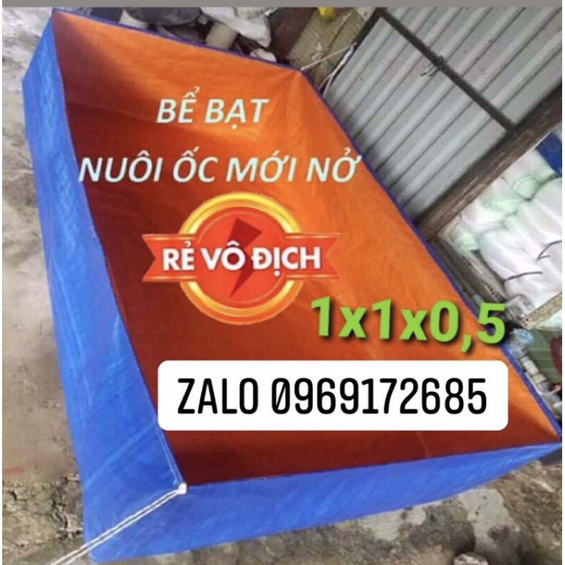 Bể bạt nuôi cá ốc ếch chăn nuôi