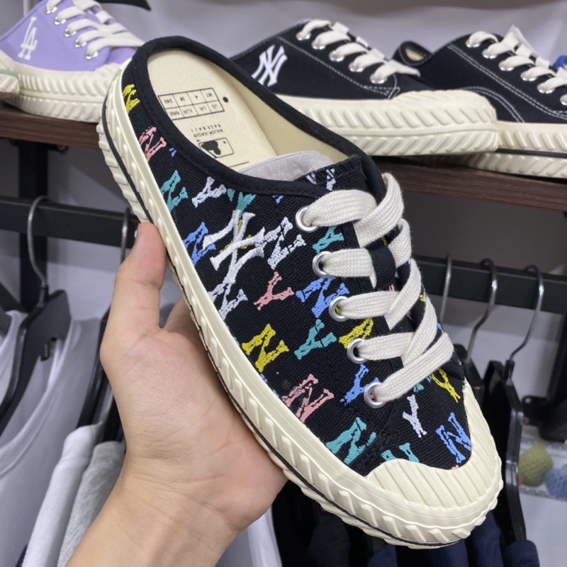 Giày MLB Mule Chính Hãng, MLB Chunky Low high, Giá yêu thương