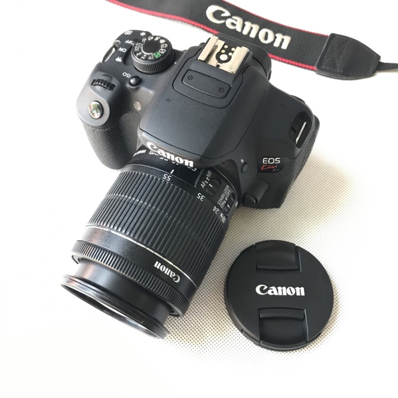 Bộ máy ảnh Canon EOS Kiss X7i  + lens 18-55mm IS STM