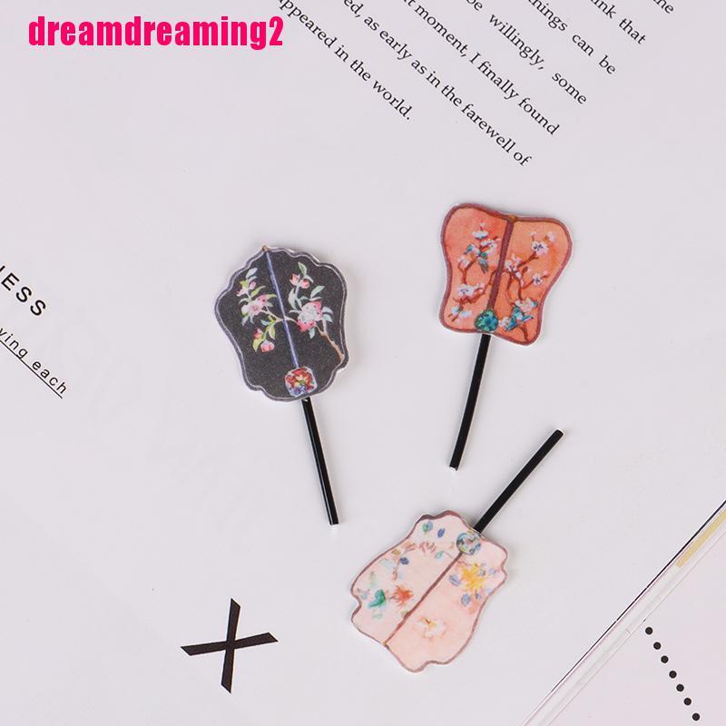 Set 2 Quạt mini Trang Trí Nhà Búp Bê Tỉ Lệ 1: