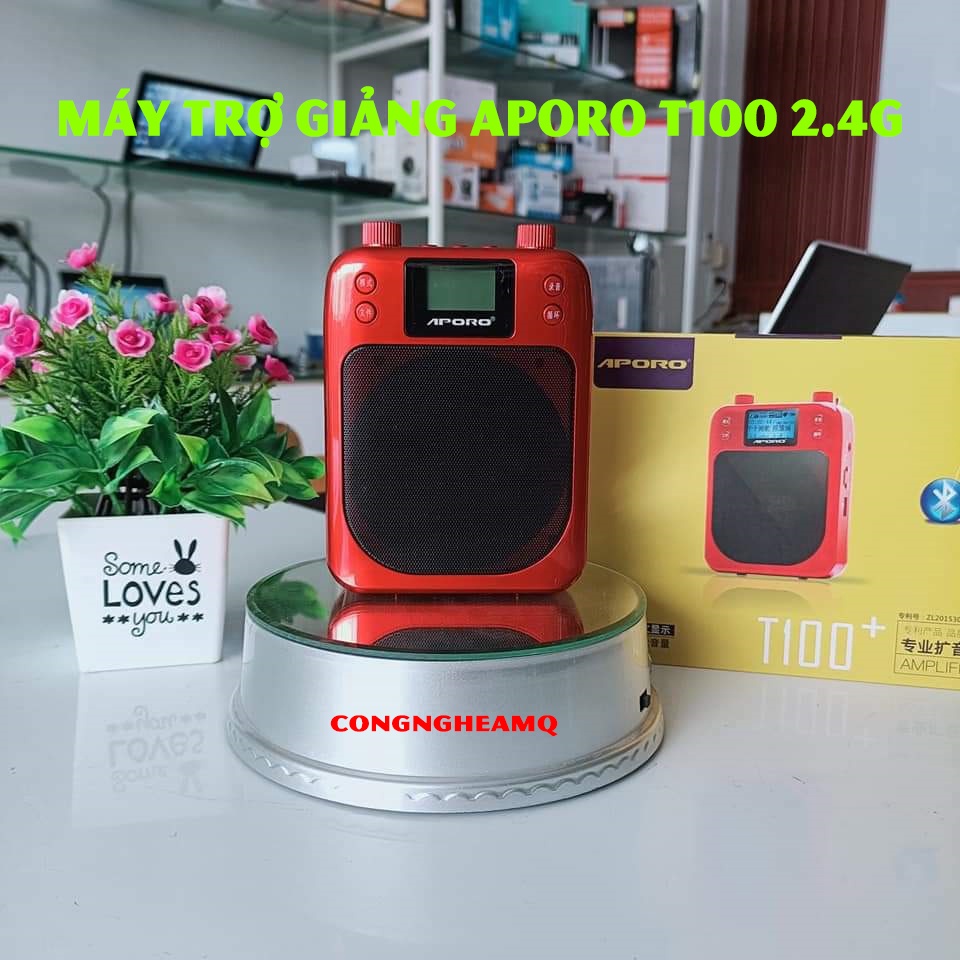 Máy trợ giảng không dây APORO T100 2.4G - Có bluetooth mẫu mới nhất  Máy trợ giảng không dây Aporo T100 2.4G  được trang