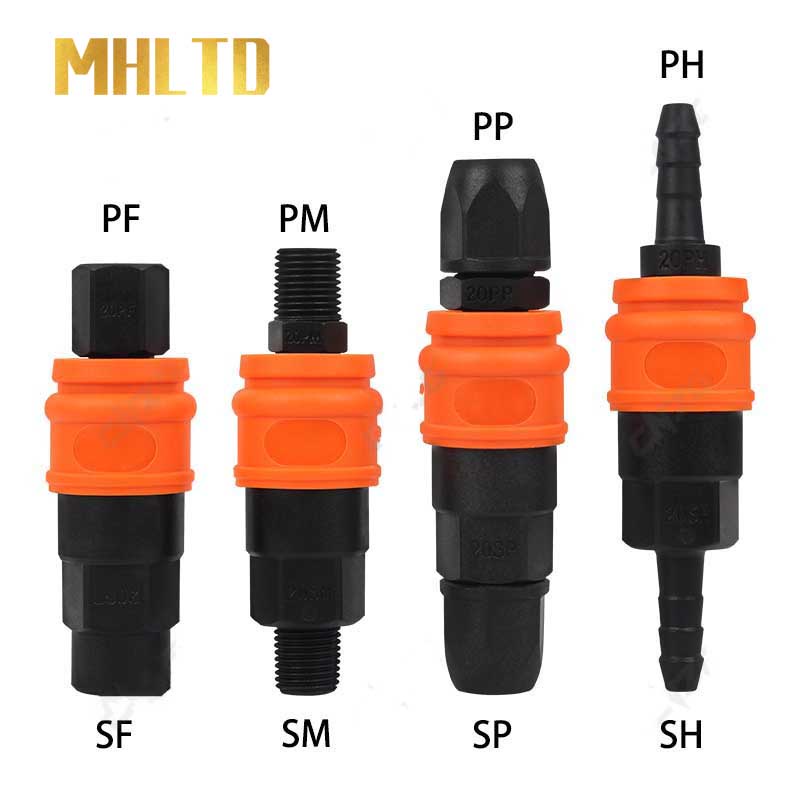 Đầu Nối Ống Khí Nén 1 / 4 "Bằng Nhựa PP20 SP20 PM20 SM20 30 Chuyên Dụng