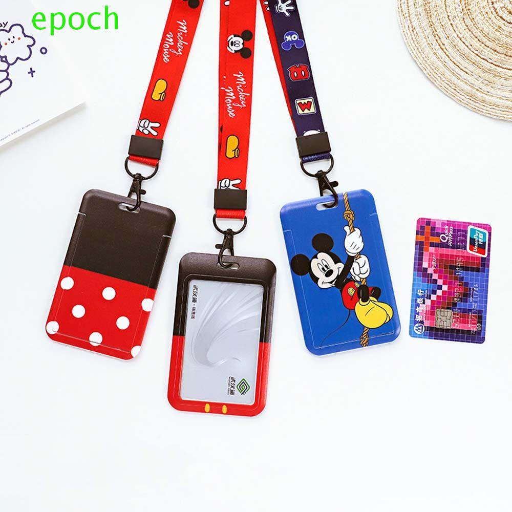 Epoch Bao Đựng Thẻ ID / Thẻ ID Họa Tiết Hoạt Hình Mickey Minnie Dễ Thương