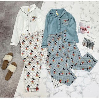 Bộ pyjama lụa Mickey vnxk