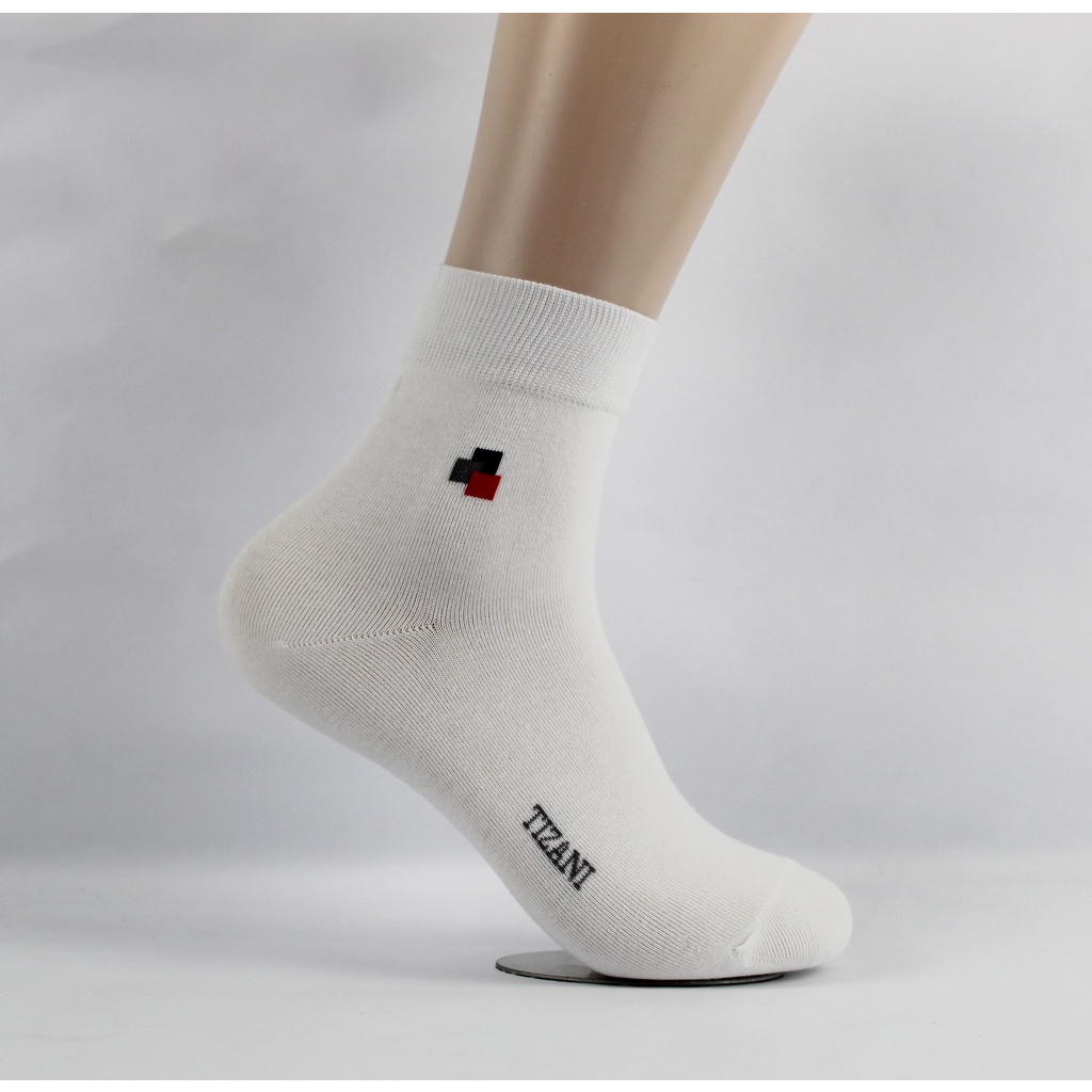 [100% Cotton ] Tất nam văn phòng cổ cao TIZANI TC-05