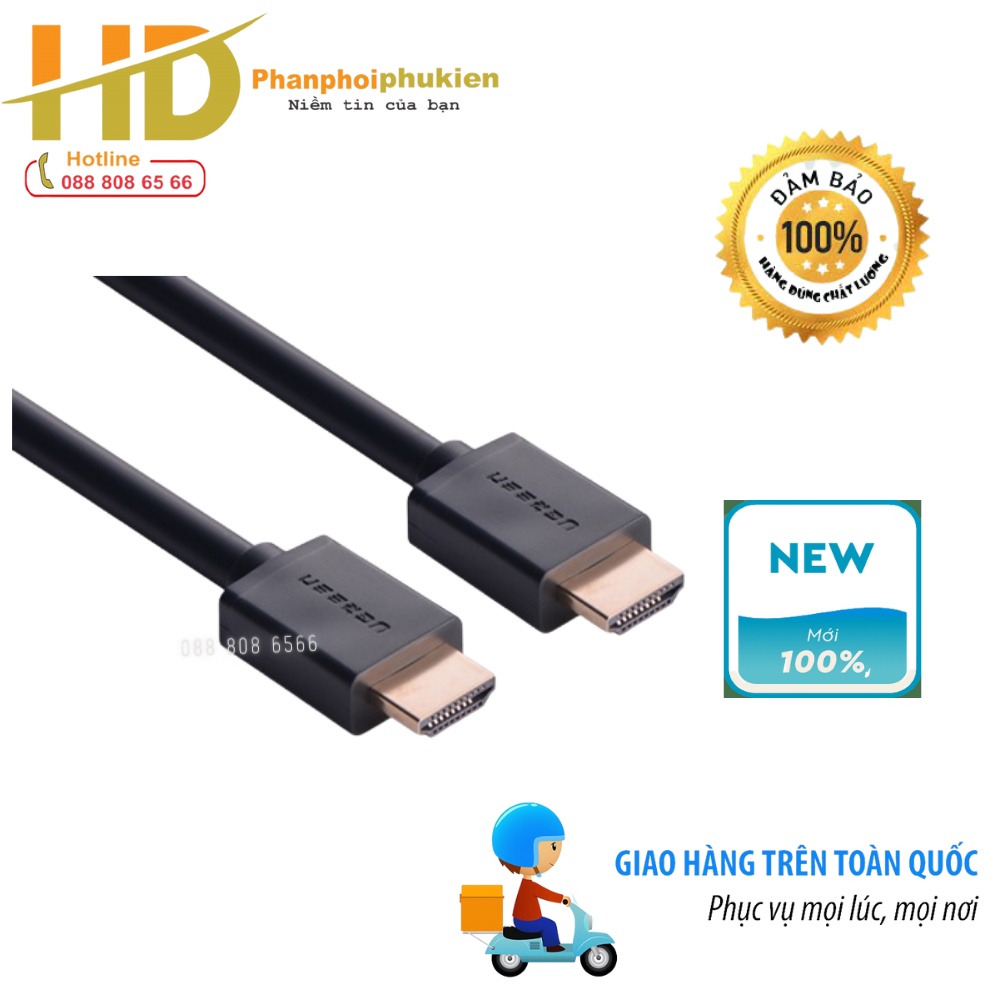 Cáp HDMI 1m Chính Hãng Ugreen 10106 Chất Lượng Cao