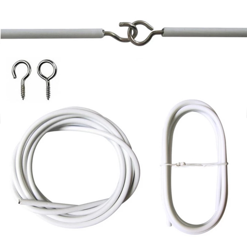 Dây treo rèm cửa kèm 12 móc chất lượng cao