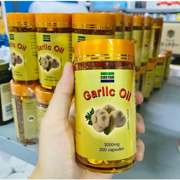 Viên Tinh Dầu Tỏi Úc Costar Garlic Oil 3000mg Hộp 200 viên