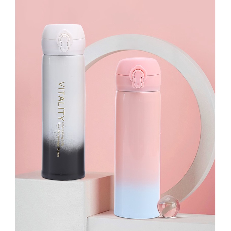 Bình giữ nhiệt Inox 304 cao cấp cách nhiệt 2 lớp hiệu quả dung tích 400ML hàng loại 1