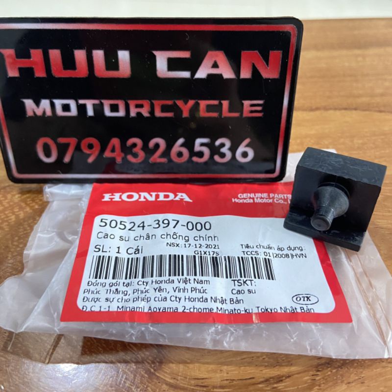 Cao su chân chống đứng 1 lỗ Honda giá 9k 1 cái