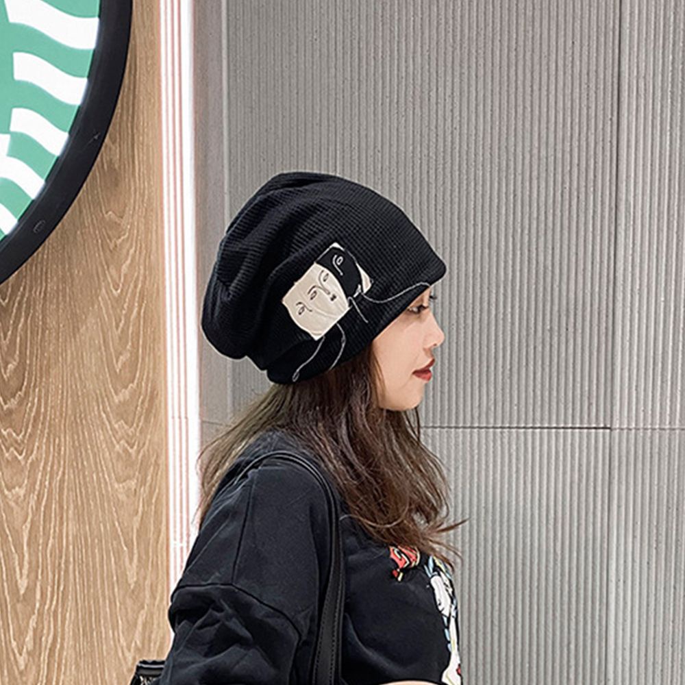 Mũ beanie vải phong cách hip hop Hàn Quốc thời trang cho nữ