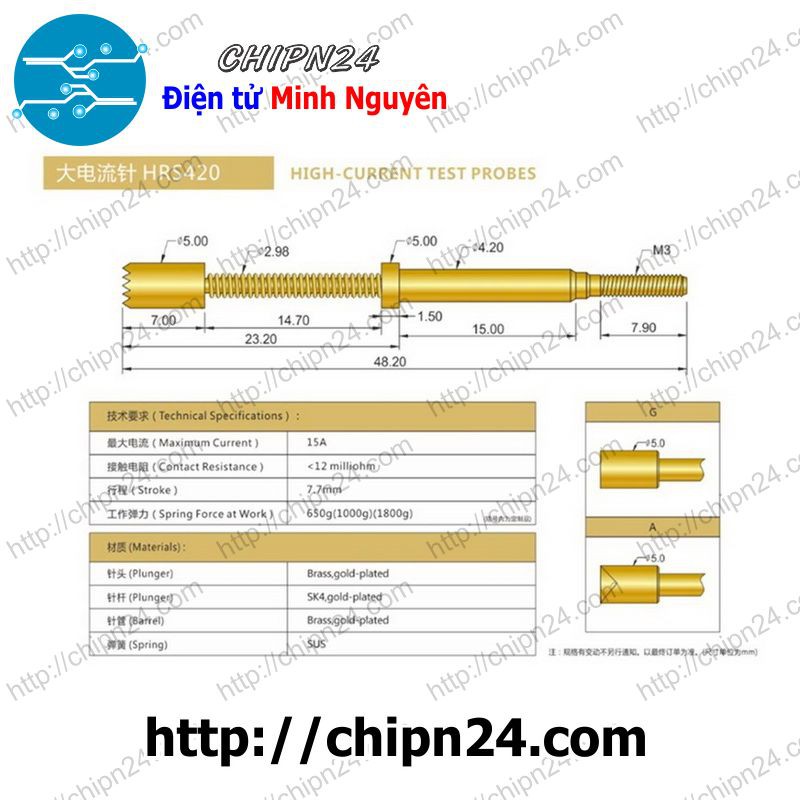 [1 CÂY] Kim test mạch HRS420 15A