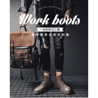 Giày Bốt Martin Thời Trang Thu Đông Cho Nam