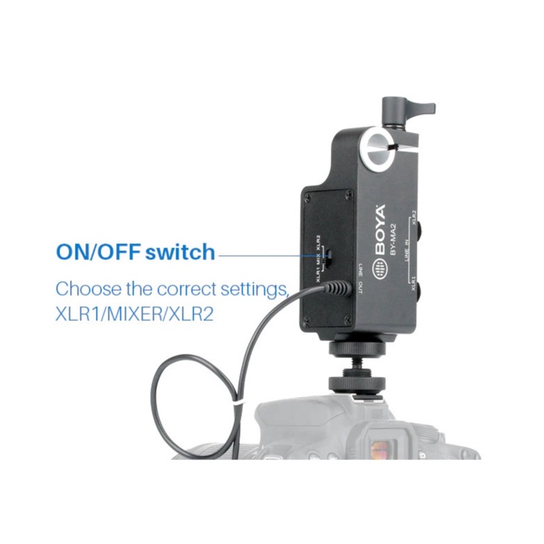BOYA BY-MA2 - Bộ âm thanh đôi XLR 6.5mm ra 3.5mm (FB602)
