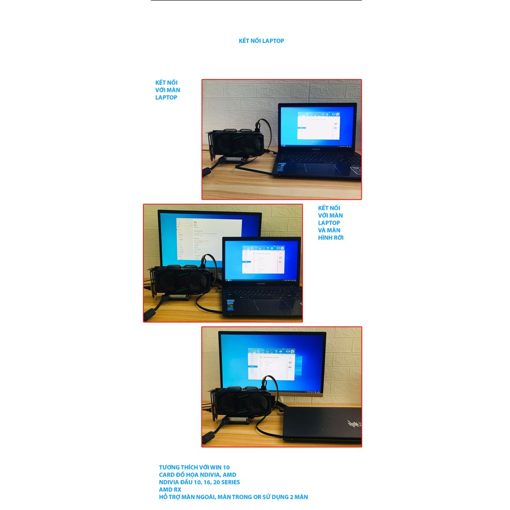 BỘ EGPU KẾT NỐI M.2 NVME OCULINK CARD MÀN HÌNH RỜI CHO LAPTOP