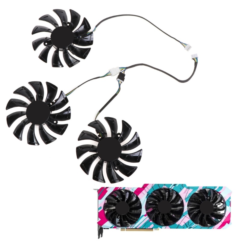 Bộ 3 Quạt 87MM 4PIN GA92S2U RTX 3070 GPU Cho ZOTAC GeForce RTX 3060TI 3070 3080