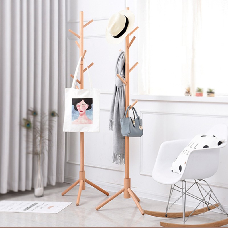 Cây Treo Mũ Quần Áo Túi Xách Gỗ Lắp Ghép Thông Minh kích thước 173 x 40cm #3