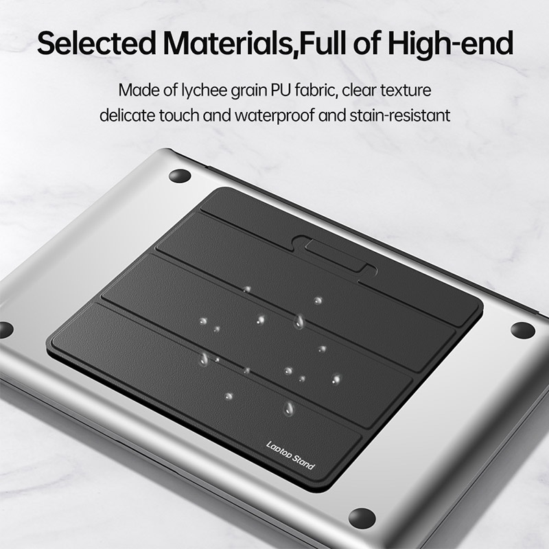 Giá Đỡ laptop ipad macbook notebook Bằng Da PU Có Giác Hút Tiện Dụng