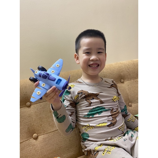 Bộ 4 đồ chơi xe lắp ráp mô hình chạy pin