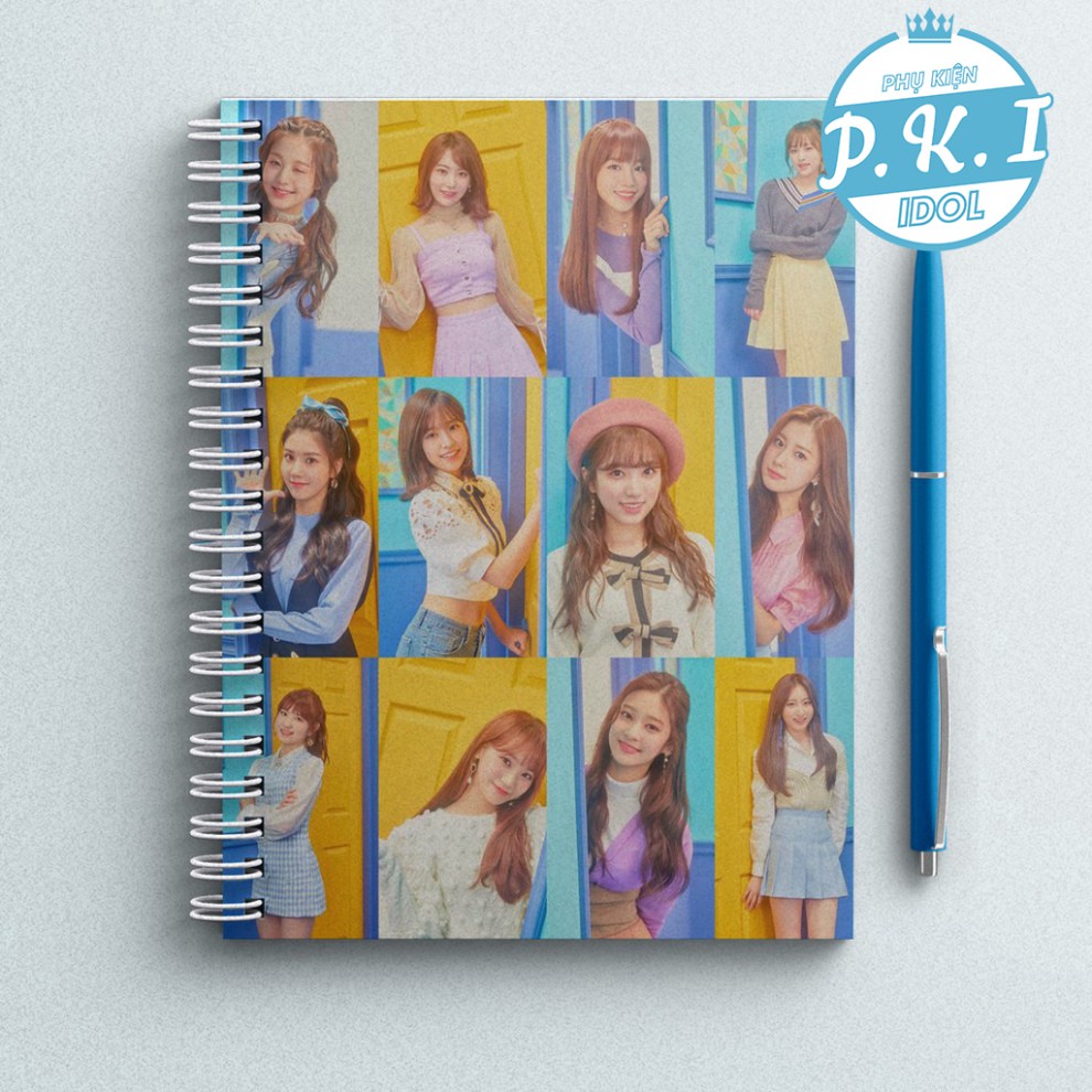 Sổ Còng NOTEBOOK In Hình Nhóm Nhạc IZ*ONE Siêu Đẹp 2021 - QUÀ TẶNG K-POP